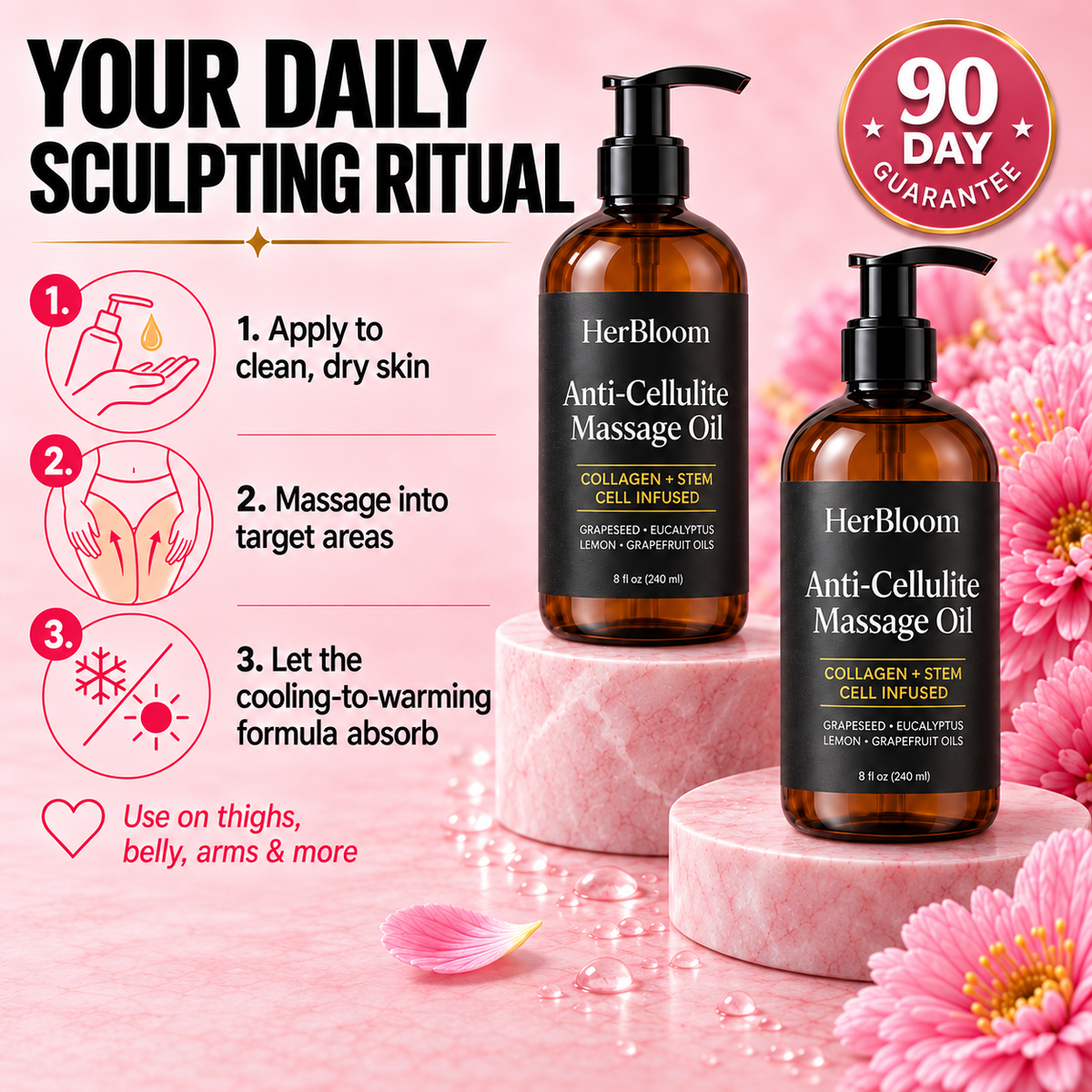 HerBloom Anti-Cellulite Massage Oil